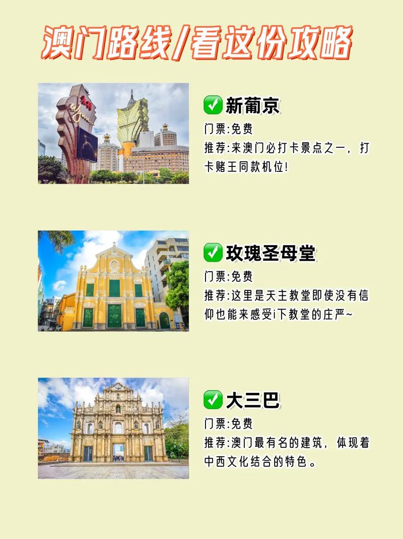 澳门最精准免费资料大全旅游景点查询,2025年最新实用信息汇总指南